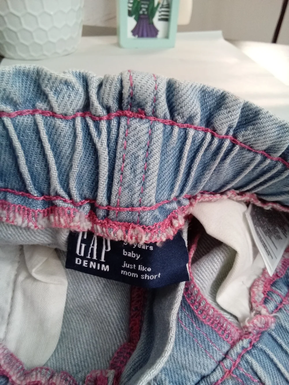 GAP Baby Girls Embroidered Denim Shorts Size 3Y NWT